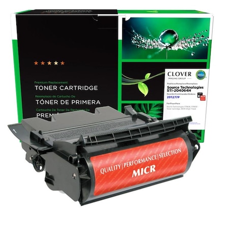 Cig Clover Imaging Remanufactured High Yield MICR Toner Cartridge for Source Technologies STI-204064H 201277P